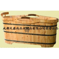 成都时尚Ⅶ（7）型-香柏木-浴桶-实木-天森木桶-带扶手