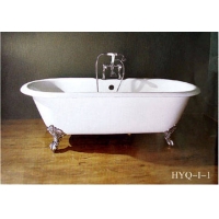 獨立式鑄鐵搪瓷浴缸 古典獨立式搪瓷浴缸