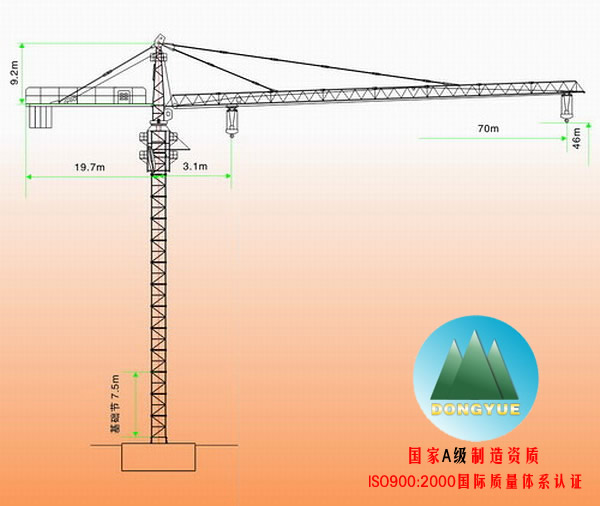 1/1张 产品型号: qtz 发货地区: 吉林辽源 产品品牌: 东岳塔吊 月