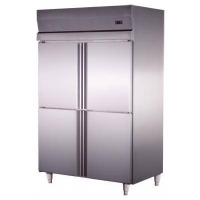 豪華四門廚房冷凍柜，廚房保鮮柜，廚房雙溫柜，全不銹鋼冷柜，.