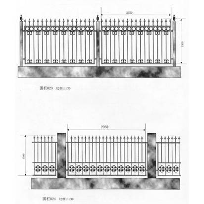 南京联润铁艺不锈钢装饰-围栏系列-锻钢围栏