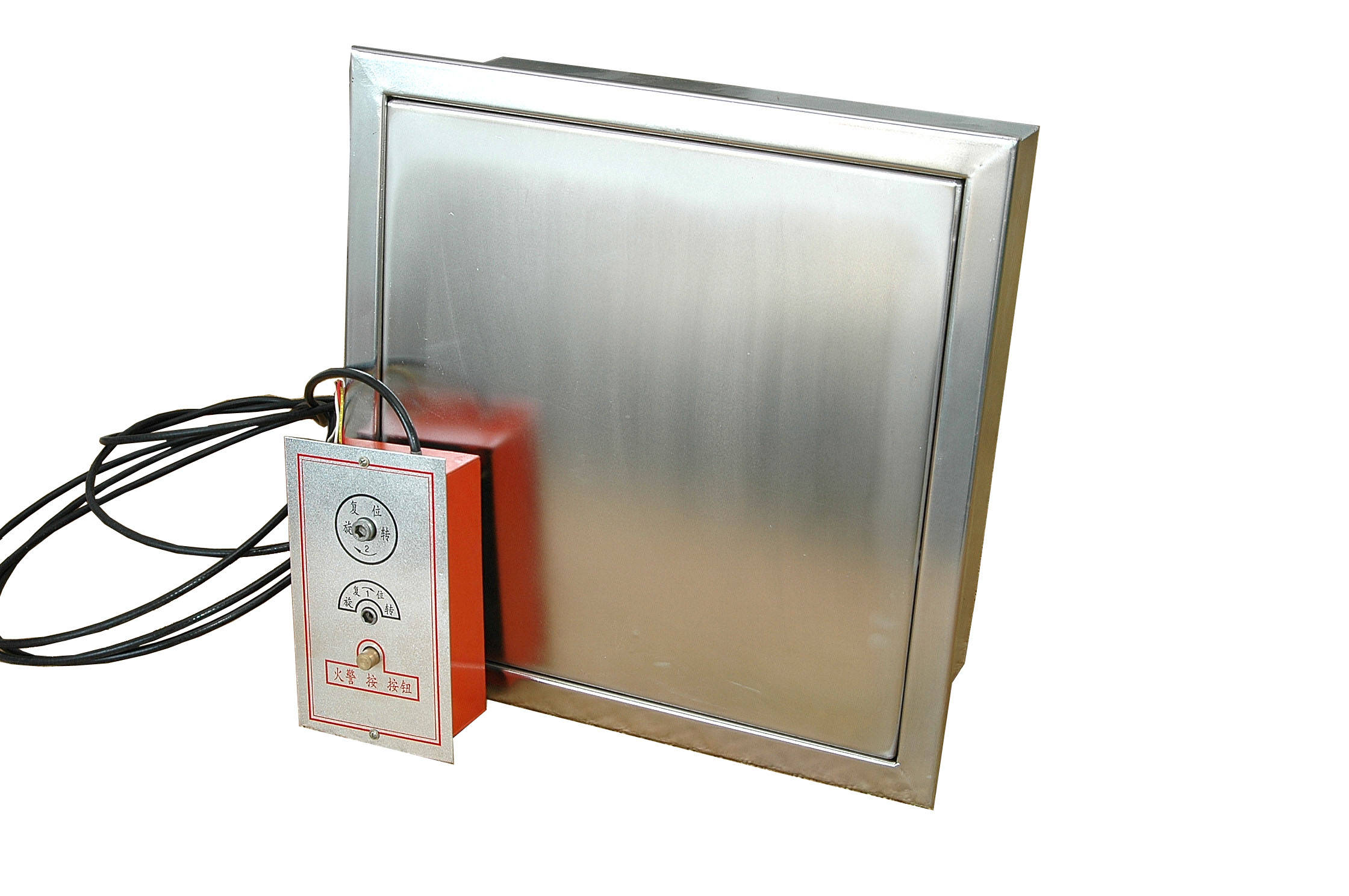 psk-bsd/bsfd板式排烟口 通常安装在走廊,顶栅或防烟前室的侧墙上,也